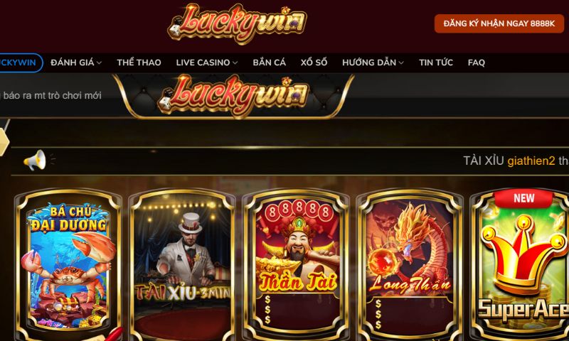 Đăng ký tài khoản Luckywin thành công